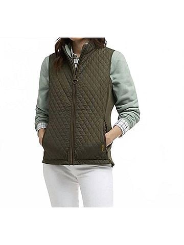 Barbour Basswood Gilet in Olive (view 2)