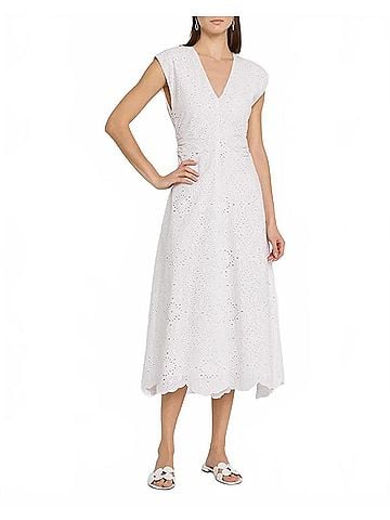 Veronica Beard Aven Dress in White (view 2)