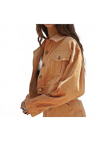 Jen's Pirate Booty Yin Yang Cropped Jacket in Sand (view 2)