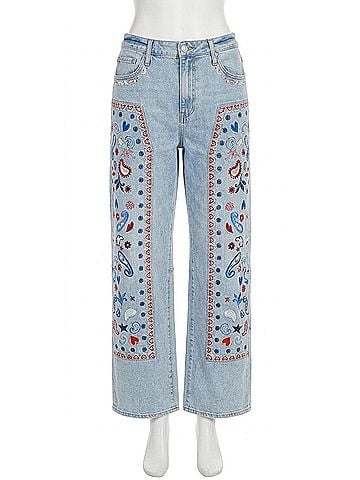 Driftwood Carpenter Barrel Jeans in Denim (view 1)