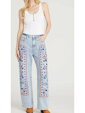 Driftwood Carpenter Barrel Jeans in Denim (view 2)
