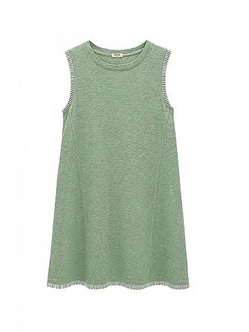 Dylan Women's Rae Whip Stitch Tank Dress in Fresh Green (view 1)