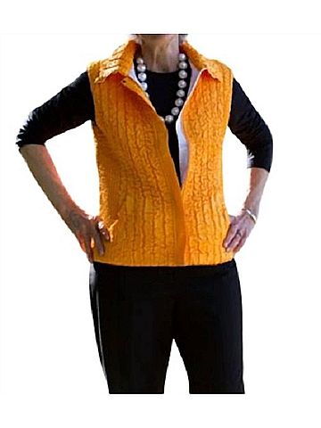 Berek Game Day Reversible Vest in Orange &amp; White (view 2)