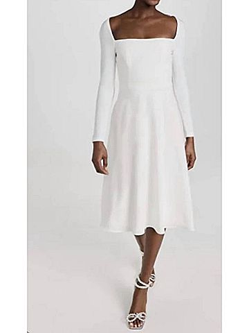 Black Halo Lake Dress in Pearl (view 2)