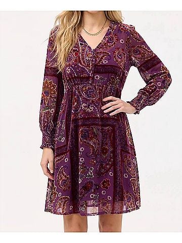 Johnny Was Kinney Dress in Domitila Burnout (view 2)