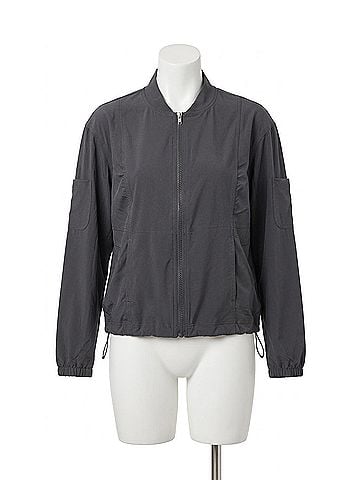 Wearables Women's Bach 4 Way Stretch Bomber Jacket in Dark Grey (view 1)