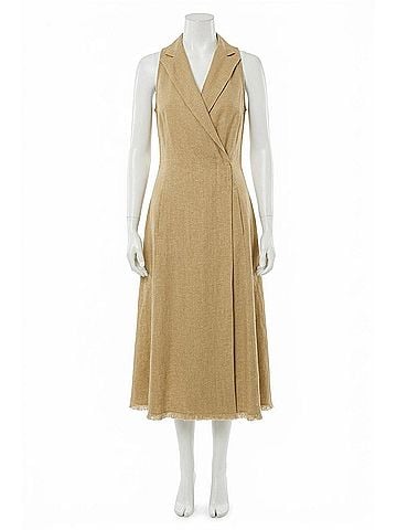Ralph Lauren Alecia Sleeveless Day Dress in Lux Tan (view 1)
