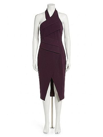 C/MEO Collective Women's Stop Midi Dress in Burgundy (view 1)