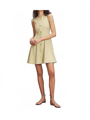 Veronica Beard Steiner Mini Dress in Pistachio (view 2)