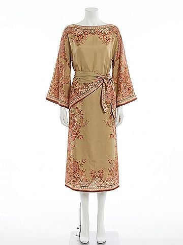 Zimmermann Aster Tunic Midi Dress in Sage Paisley Floral (view 1)