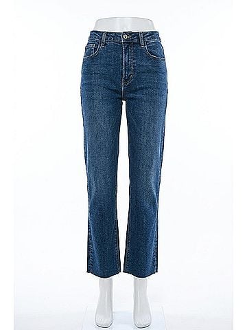 JBD Scissor Hem Straight Jean in Dark Denim (view 1)
