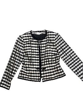 Maggy London Vintage 100% Silk Gingham Check Blazer Jacket Blazer (view 1)