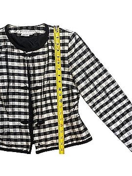 Maggy London Vintage 100% Silk Gingham Check Blazer Jacket Blazer (view 2)