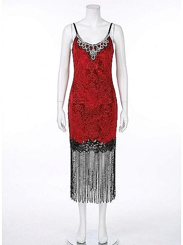 Dreamgirl Ruby Flapper Costume in Red (view 1)