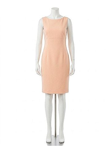 Evan Picone Sleeveless Sheath Sheath Dress in Peach Blossom (view 1)