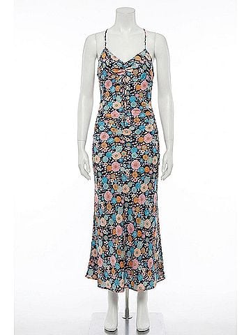 LUCCA Freesia Floral-Print Maxi Dress in Navy Floral (view 1)