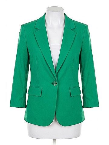 Michael Tyler Single Breasted Blazer in Kelly Green (view 1)