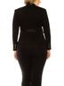 Peter Nygard Solid Black Collared Single Button Trim Blazer in Black Size 6 - photo 3