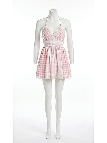 LoveShackFancy Arletta Mini Dress in Watermelon Waves (view 1)
