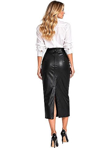 Alice + Olivia Leather Skirt (view 2)