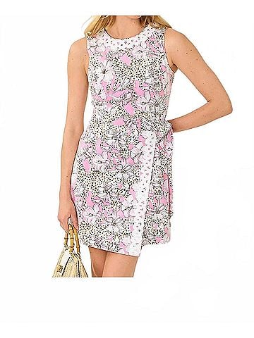 Lilly Pulitzer Fresia Stretch Shift Dress in Conch Shell Pink Wildness (view 2)