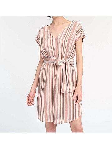 Splendid Striped Savannah Dress in Pink (view 2)