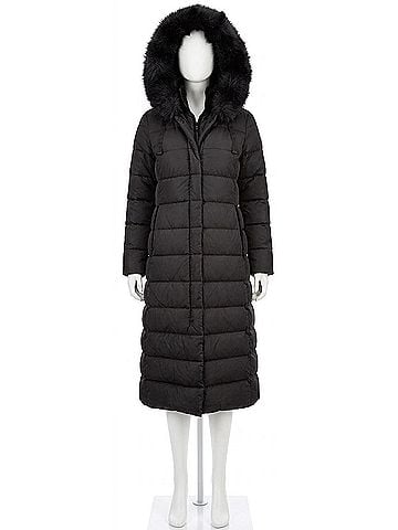 T Tahari Nelly Maxi Puffer Coat in Black (view 1)