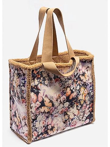Johnny Was Zaria Faux Suede Tote Bag in Butterfly Pattern (view 2)