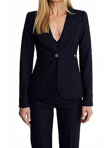 Smythe Women's Full Back Duchess Blazer in Deep Navy (view 2)