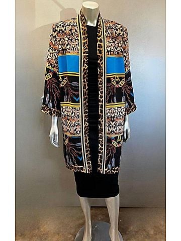 Peter Nygard Designer Print Jacket in Multi (view 2)
