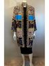 Peter Nygard Black Designer Print Jacket in Multi Size 12 - photo 2
