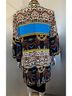 Peter Nygard Black Designer Print Jacket in Multi Size 12 - photo 3