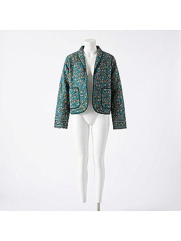 Trovata August Floral Jacket in Blue (view 2)