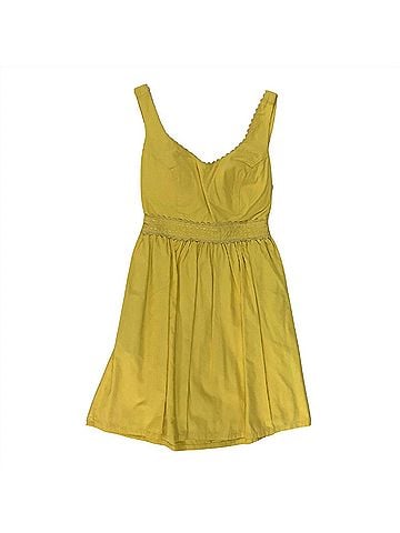 Judith March Women's Poplin Dress in Yellow (view 1)