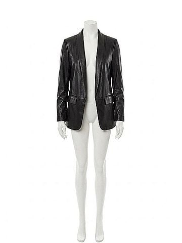 Tart Collections Kia Vegan Leather Blazer in Black (view 1)