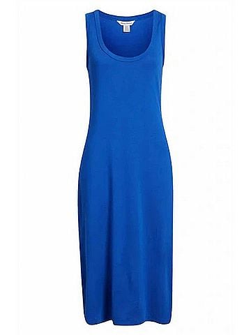 Tommy Bahama Women's Draper Ponte Sleeveless Midi Dress in Mazarine Blue (view 1)