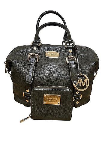 Michael Kors Bedford Satchel Leather Satchel (view 1)
