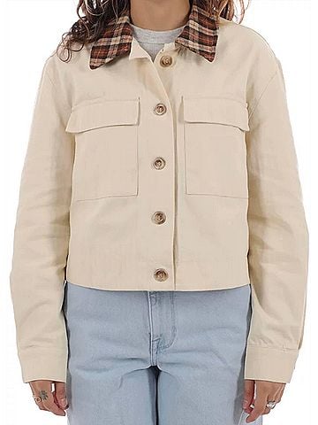 Rhythm. Dylan Cropped Shacket in Cream (view 2)
