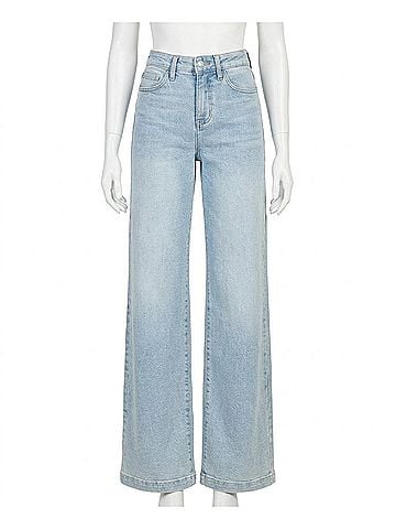 Vervet High Rise Wide Leg Jeans in Light-Wash Blue (view 1)