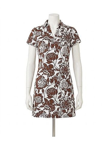 Lilly Pulitzer Upf 50+ Dune Short Sleeve Dress in Resort White Marni (view 1)