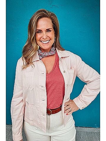 Be Cool Susie Soft Blended Utility Jacket in Blush Pink (view 2)