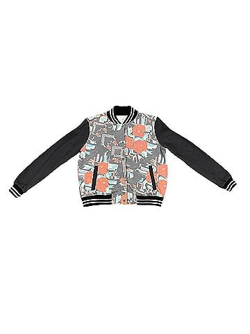 Sol Angeles Camo Bomber in Rose Garden (view 1)