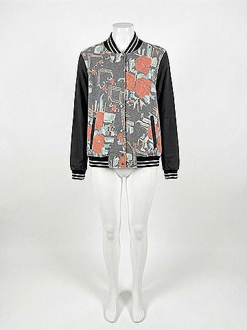 Sol Angeles Camo Bomber in Rose Garden (view 2)