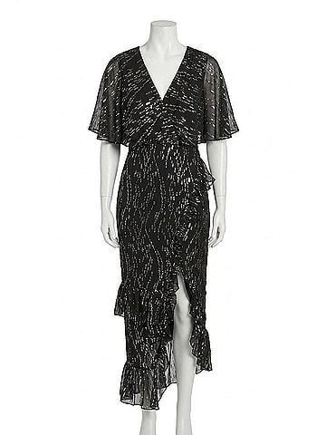 Saloni Rose Dress in Jet Gleam (view 1)