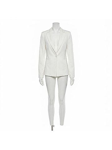 Ripley Rader Ponte Knit Fitted Blazer in Off-White (view 1)