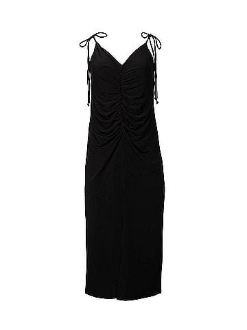 Lanston Philosophy Ruched Cami Dress in Black (view 1)