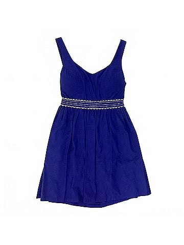 Judith March Women's Poplin Dress in Royal Blue (view 1)