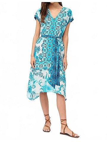 Johnny Was Silk Tie Dress in Vittoria Scarf (view 2)