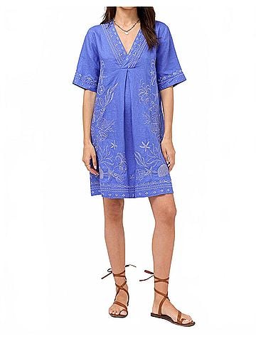 Johnny Was Meri Dolman Dress in Baja Blue (view 2)