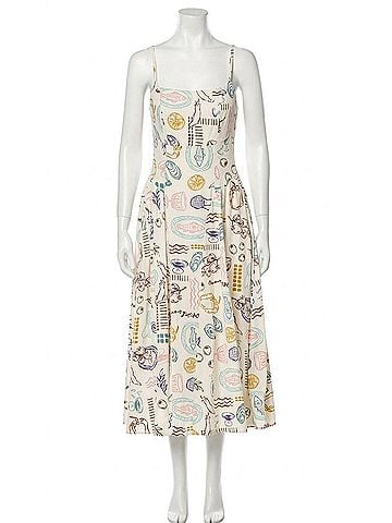 Astr Ansley Midi Dress in Off White (view 1)